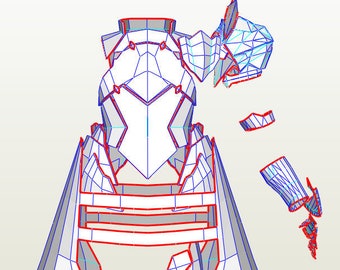 Armadura Mordred - Pepakura - Espuma