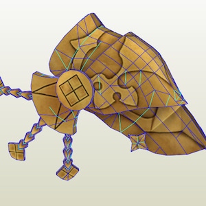 Claude shoulder Pepakura - Foam
