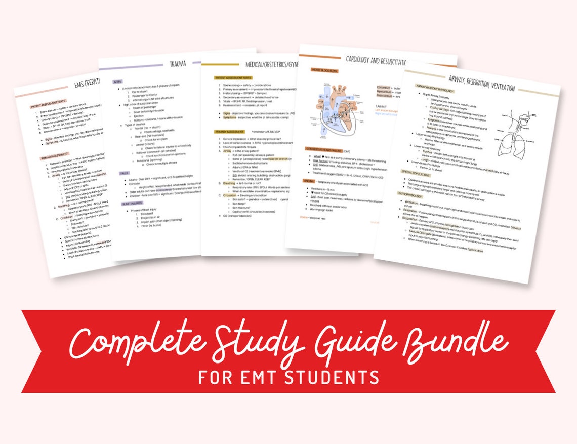 The NREMT Study Guide the Perfect Study Guide for EMT School Etsy The NREMT Study Guide the Perfect Study Guide for EMT School Etsy
