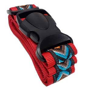 Trolley strap / multi-purpose strap Safe It various lengths/widths variably adjustable decorative 185 Rot India