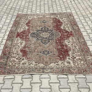 Turkish rug,Oushak rug,Vintage rug,Handmade rug,Anatolian rug,Turkish vintage rug,Vintage turkish rug,Natural rug,Bohemian rug,Large rug,