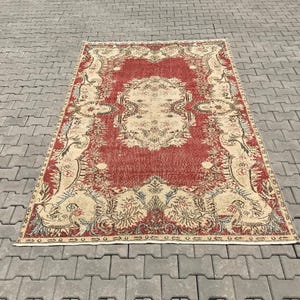 Turkish rug,Oushak rug,Vintage rug,Handmade rug,Anatolian rug,Natural rug,Bohemian rug,Turkish vintage rug,Vintage turkish rug,