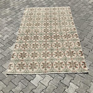 Turkish rug,Oushak rug,Vintage rug,Handmade rug,Large rug,Bohemian rug,Natural rug,Turkish vintage rug,Vintage turkish rug,Anatolian rug,5x8