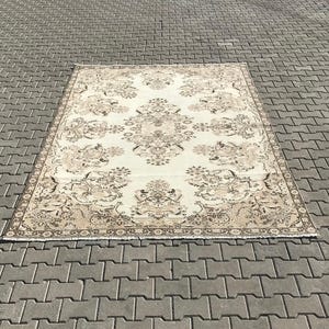 6.5 x10 Ft,Turkish rug,Oushak rug,Vintage rug,Handmade rug,Turkish vintage rug,Vintage turkish rug,Turkish oushak rug,Soft area rug,6x10 rug