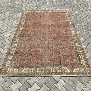 Turkish rug,Oushak rug,Vintage rug,Handmade rug,Large rug,Bohemian rug,Natural rug,Turkish vintage rug,Vintage turkish rug,Anatolian rug,