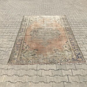 Turkish rug,Oushak rug,Vintage rug,Handmade rug,Anatolian rug,Bohemian rug,Natural rug,Turkish vintage rug,Vintage turkish rug,Area wool rug