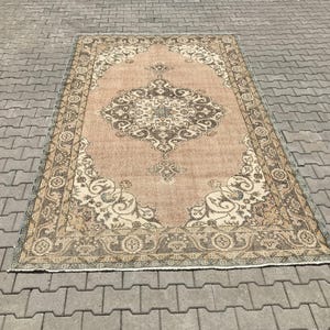 Turkish rug,Oushak rug,Vintage rug,Handmade rug,Large rug,Bohemian rug,Natural rug,Turkish vintage rug,Oushak turkish rug,Anatolian rug,