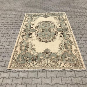 Turkish rug,Oushak rug,Vintage rug,Handmade rug,Turkish vintage rug,Vintage turkish rug,Natural rug,Bohemian rug,Anatolian rug,Turkey rug,