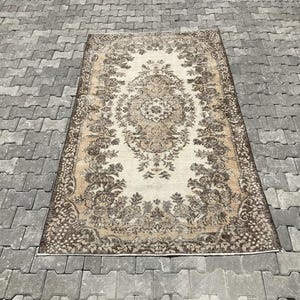 Turkish rug,Oushak rug,Vintage rug,Handmade rug,Anatolian rug,Turkish vintage rug,Vintage turkish rug,Bohemian rug,Natural rug,Entryway rug,