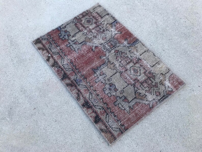 2.3x1.7 ft Oriental Rug Turkish Carpet Vintage Rug Turkish Rug Oushak Carpet Rug Oushak Rug Area Rug Bohemian Vintage Oushak Rug