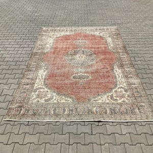 Turkish rug,Oushak rug,Vintage rug,Handmade rug,Large rug,Bohemian rug,Natural rug,Turkish vintage rug,Vintage turkish rug,Anatolian rug,