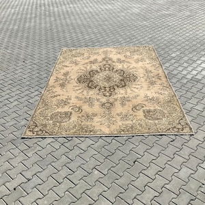 Unique Oversize Rug, Turkish Oversize Rug, Oushak Oversize Rug, Vintage Oversize Rug, Livingroom RugS, 7.4 x 12.6 Ft,Diningroom Rug Oversize