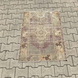 Turkish rug,Oushak rug,Vintage rug,Handmade rug,Anatolian rug,2x3 rug,Door mat rug,Bath mat rug,Turkish vintage rug,Vintage turkish rug,Wool