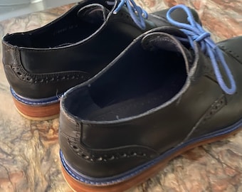 Cole Haan Shoes – Black Oxfords- Blue piping Sz 13