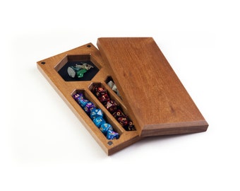 Mahogany Dice Box, D&D Storage Tray