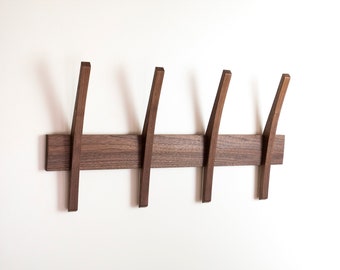 Modern Wooden Coat Rack, Mid Century Style