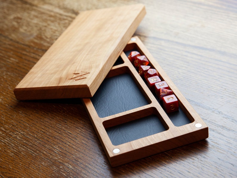 Personalized D&D Dice Box, RPG Dice Tray, Mini Storage image 2