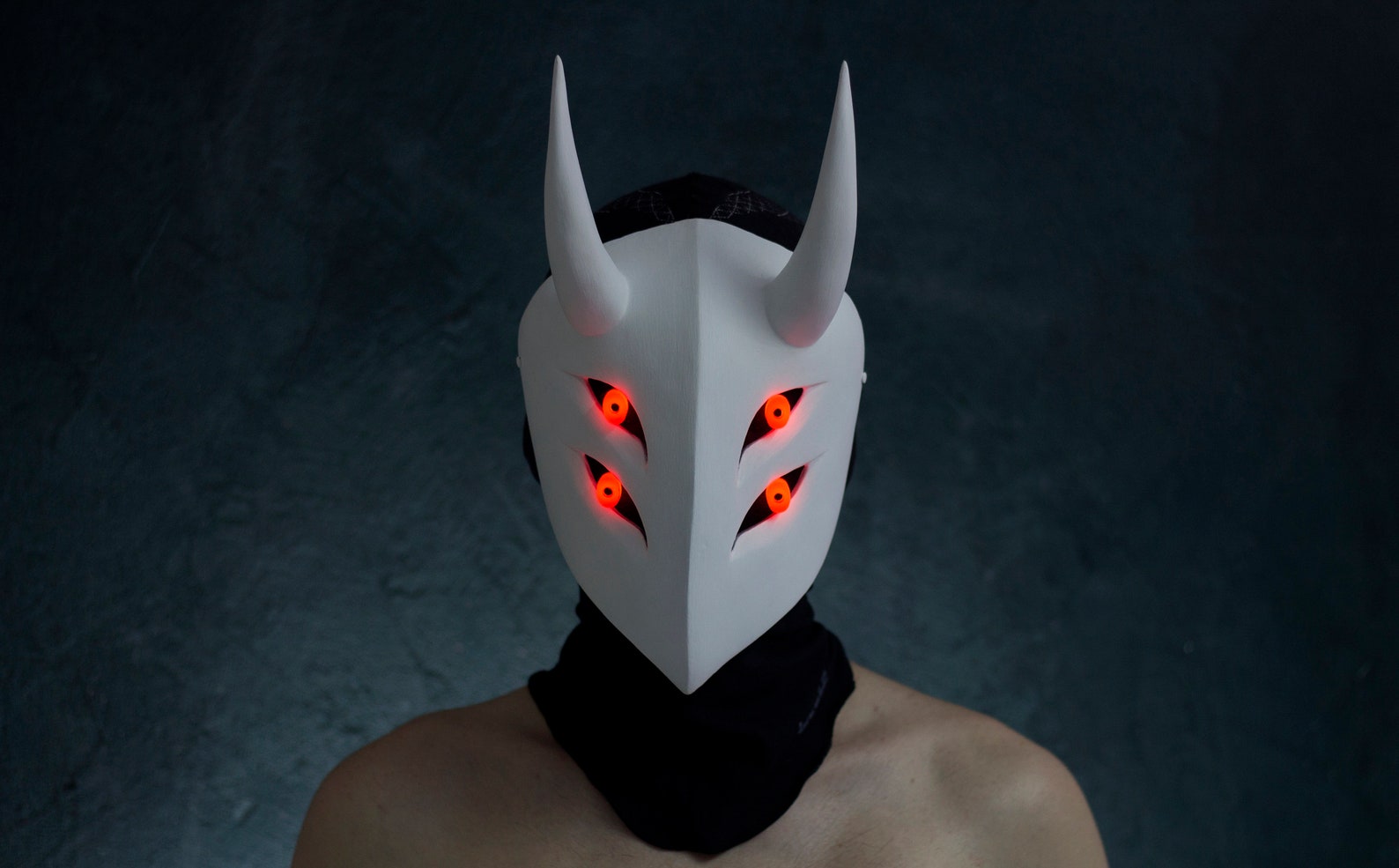 MEMEME Mask With Horns Inspired for Cosplay Etsy