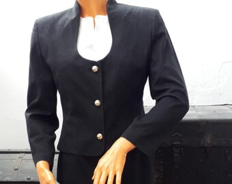 80s Ferragamo three piece skirt set, skirt suit