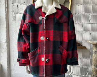 Vintage 80s Canadian CODET Wool Plaid Jacket Size XL 54 Chest Made in Canada 1980s Hunting Jacket Vintage Outdoors Etsy Canada