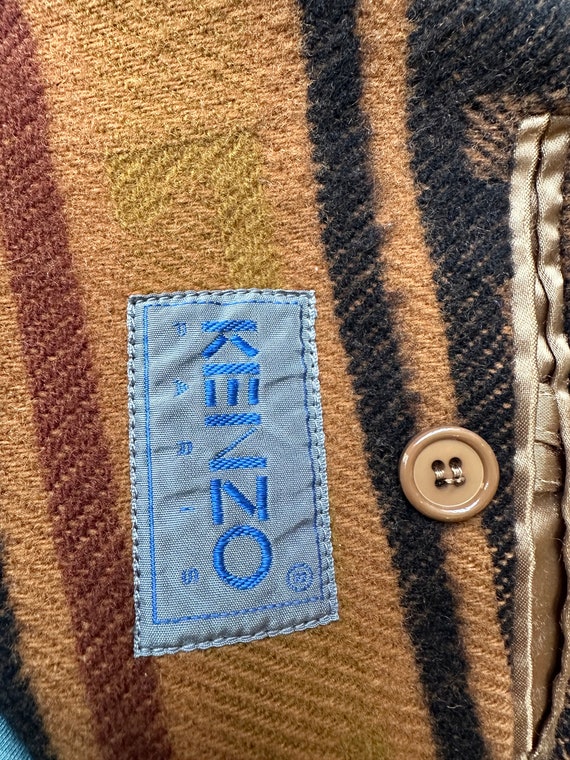 Vintage Kenzo Wool single-breasted Blazer Jacket … - image 4