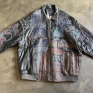 Vintage Marc Buchanan Pelle Pelle Leather Jacket – Embroidered New