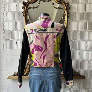 Gorgeous Emilio Pucci 80s printed cotton button down shirt blouse
