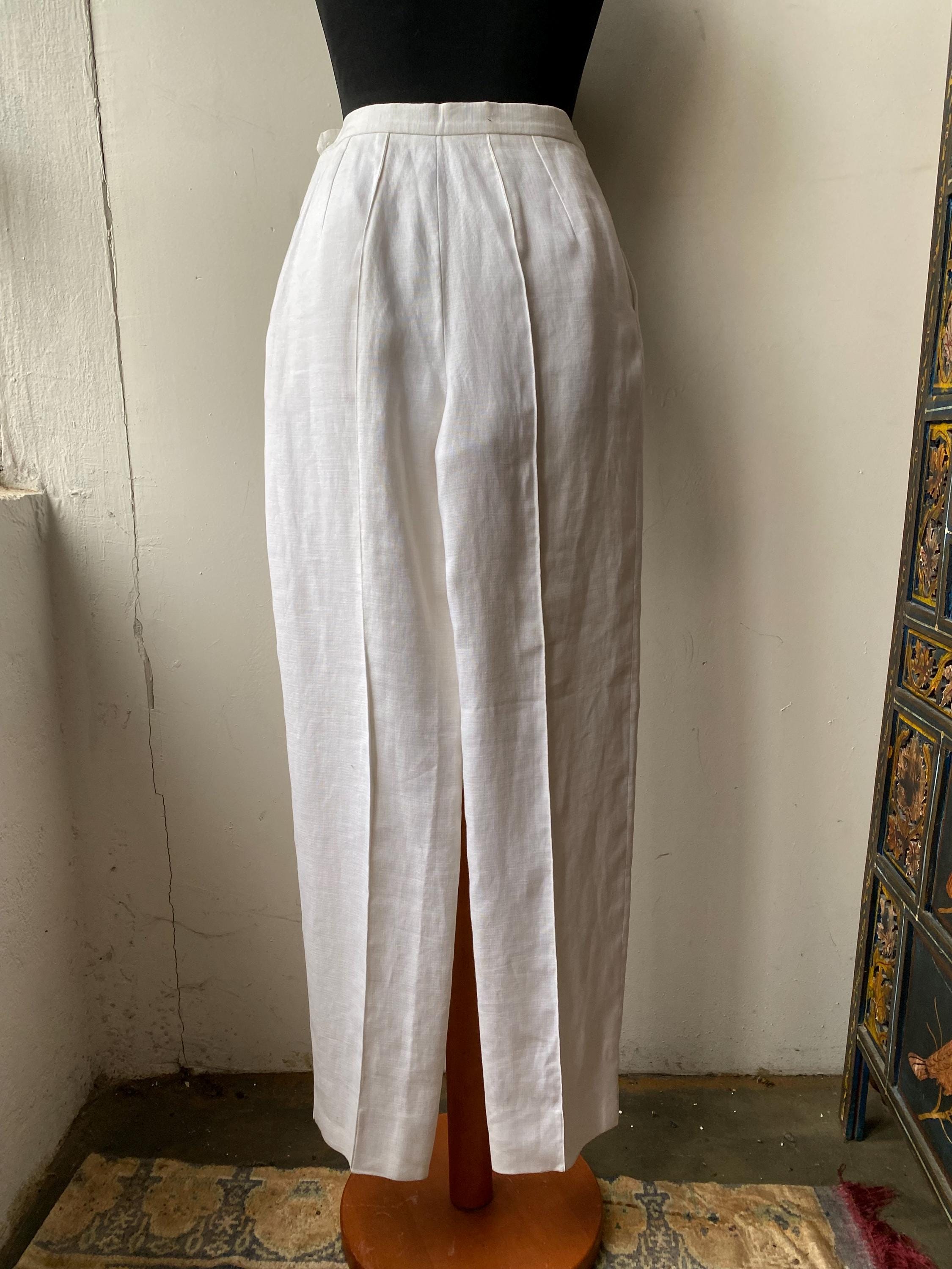 パンツ 90s- christian dior cotton linen slacks パンツ 90s- christian dior cotton linen slacks Vintage Dior