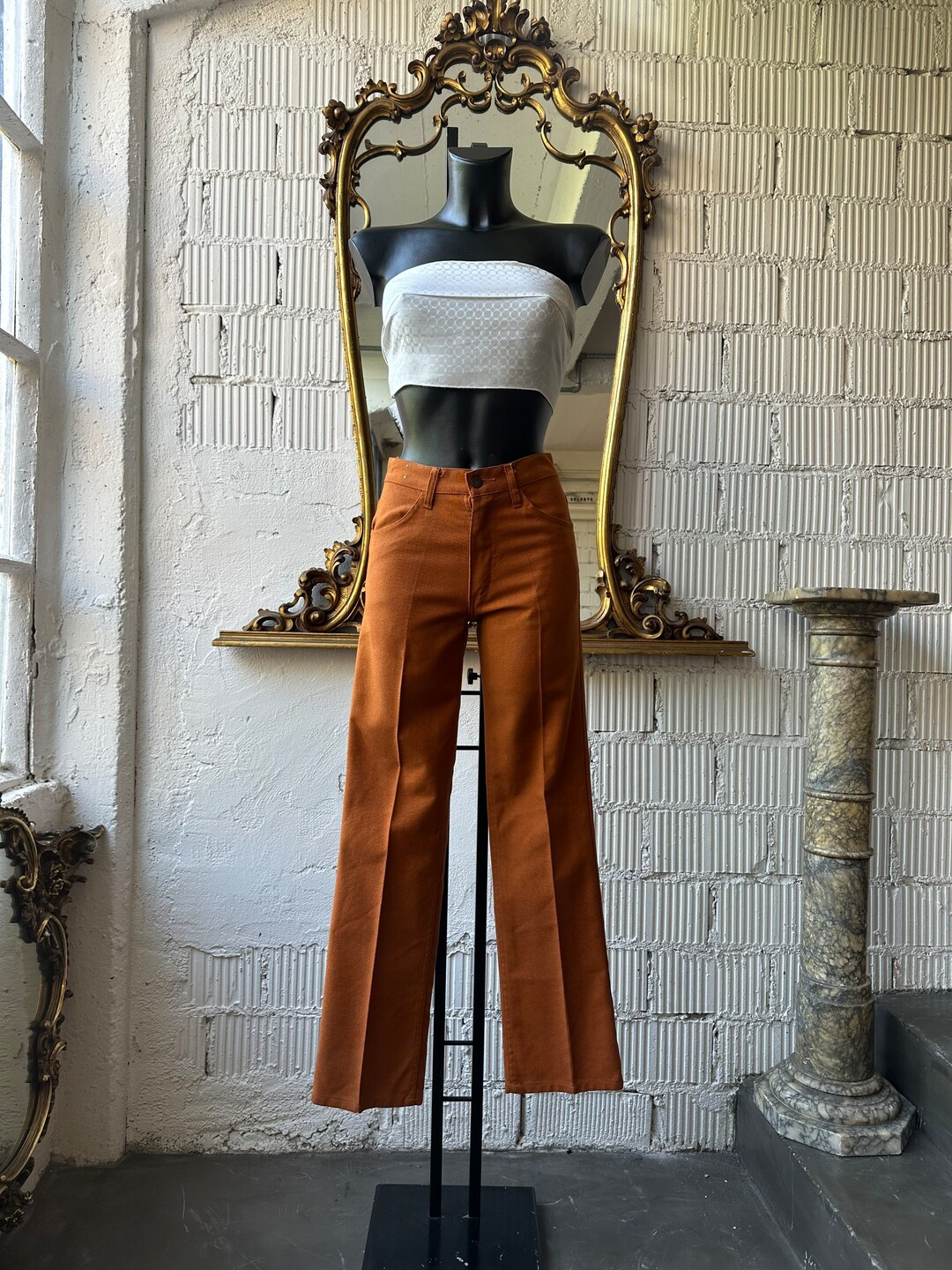1960s Vintage Levi's 539 W28 L32 Big E Sta-prest Comfort Straight