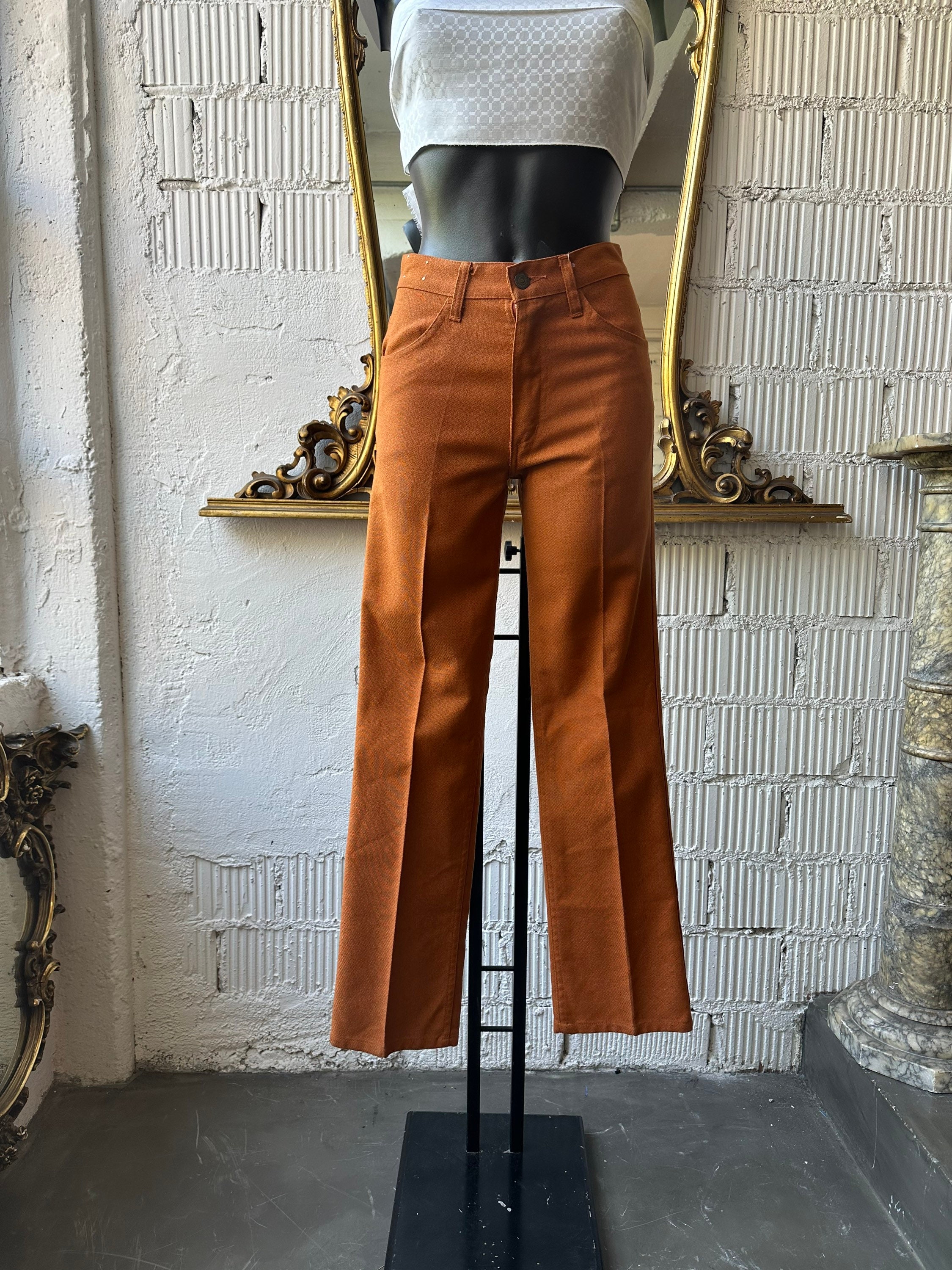 1960s Vintage Levi's 539 W28 L32 Big E Sta-prest Comfort Straight