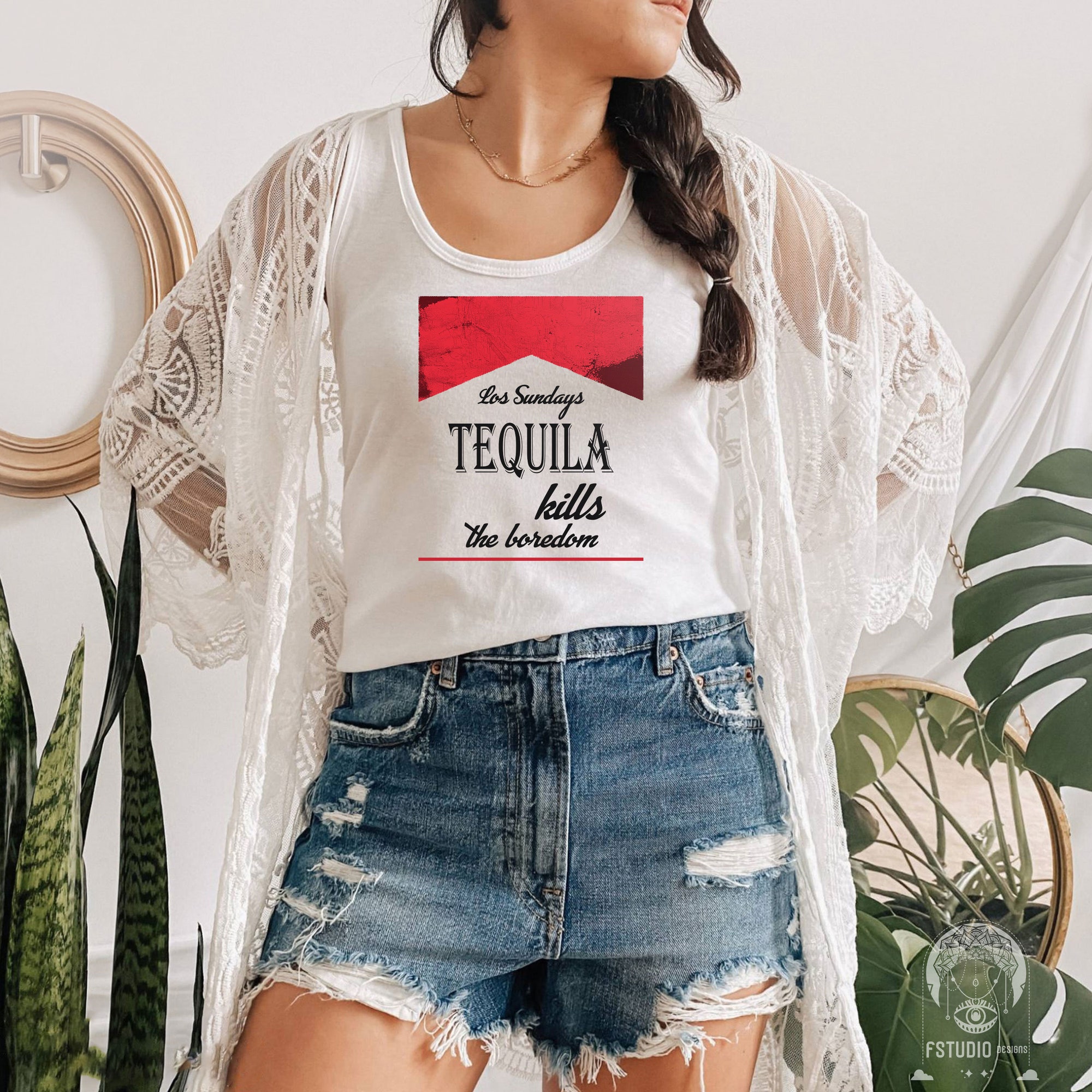 Discover Las Sundays Tequila Kills The Boredom T-Shirt Western Graphic Leopard Tequila shirt