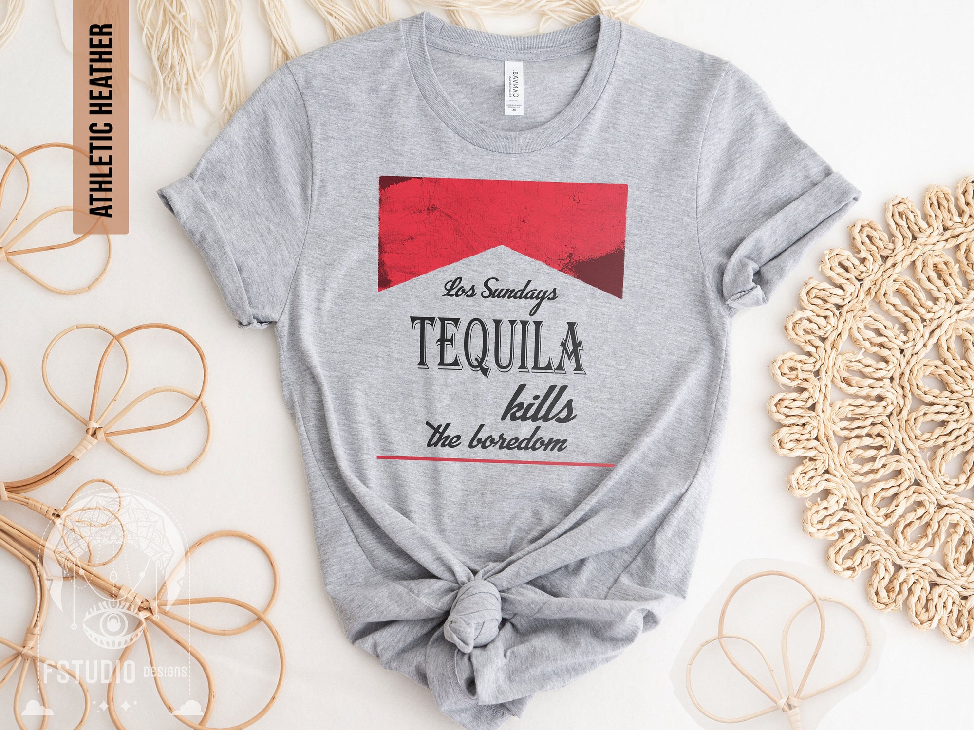 Discover Las Sundays Tequila Kills The Boredom T-Shirt Western Graphic Leopard Tequila shirt