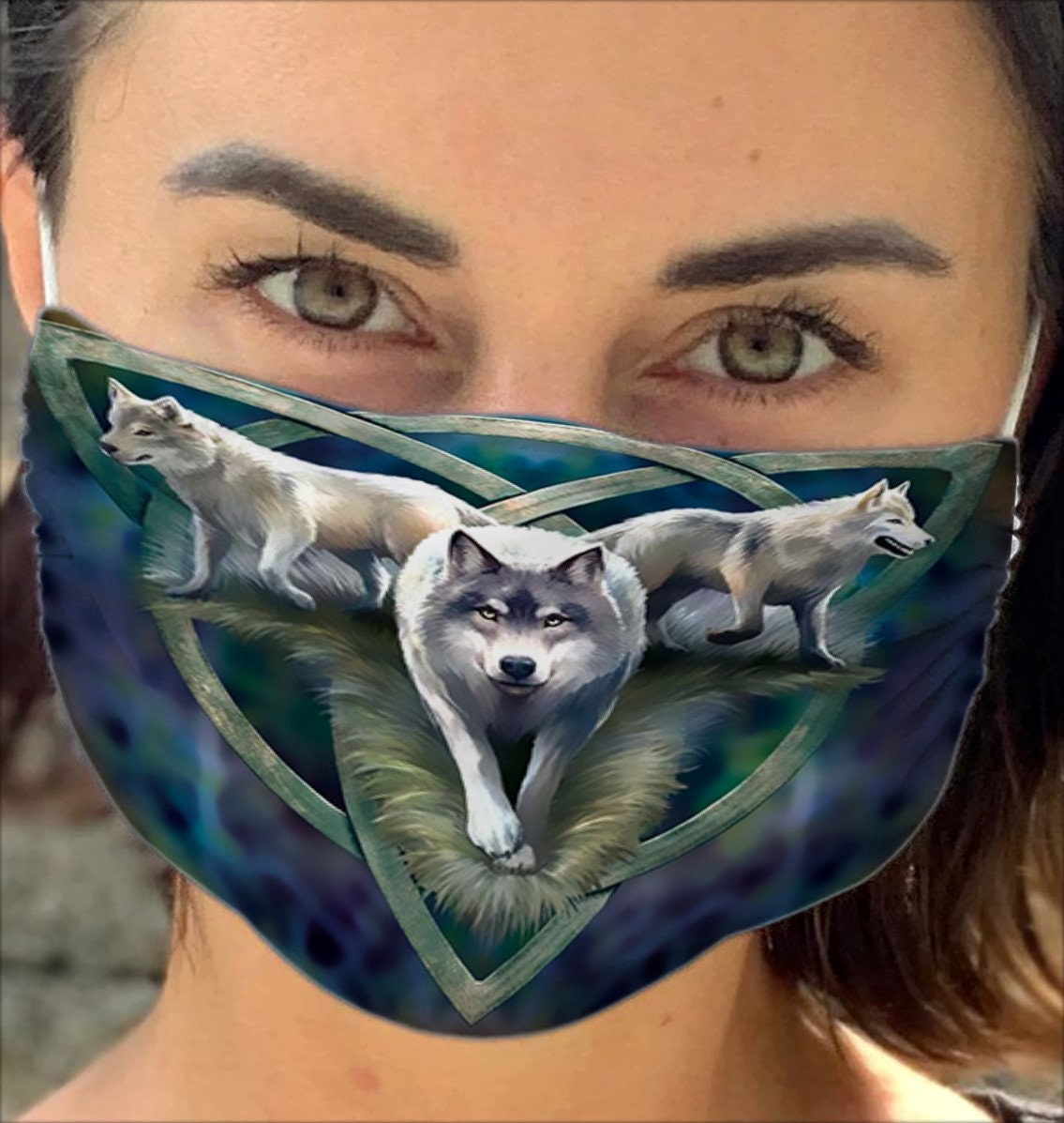 Funny 3 Wolfs Print On Masks Wolf Lovers Gift Wolf Face Mask Etsy Funny 3 Wolfs Print On Masks Wolf Lovers Gift Wolf Face Mask Etsy