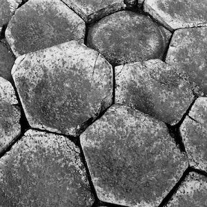 Giant's Causeway Basalt - Ireland - Digital Photo