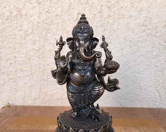 Ganesha Statue - Good Luck God Lord of Wisdom Ganapati Idol - Vinayaka Statue 5.5" Inch Standing Ganesha for Altar Decor Idol