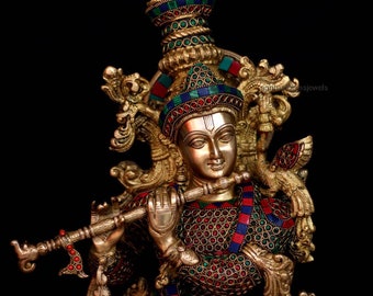 Krishna Flute Statue Etsy