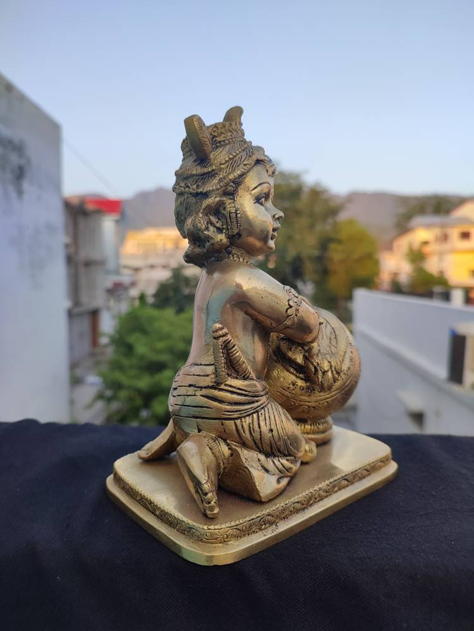 Krishna Statue Baby Krishna Statue God of Love Krishna Brass Etsy