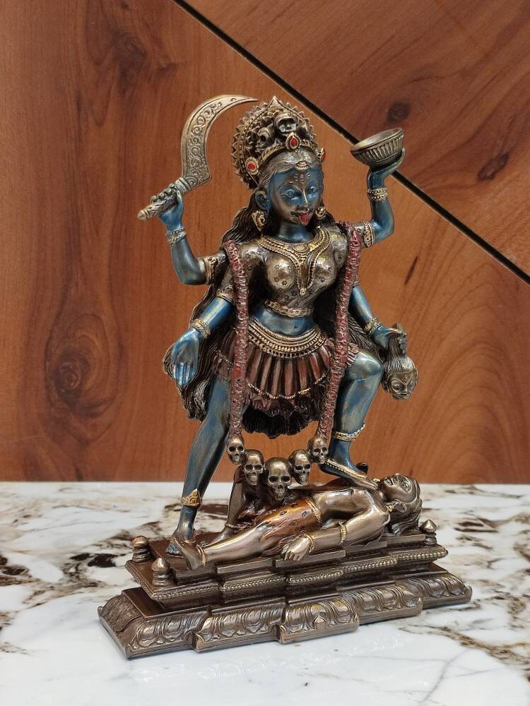 Kali Statue / 8 Inches Kalika Statue / Mahakali / Hindu Etsy