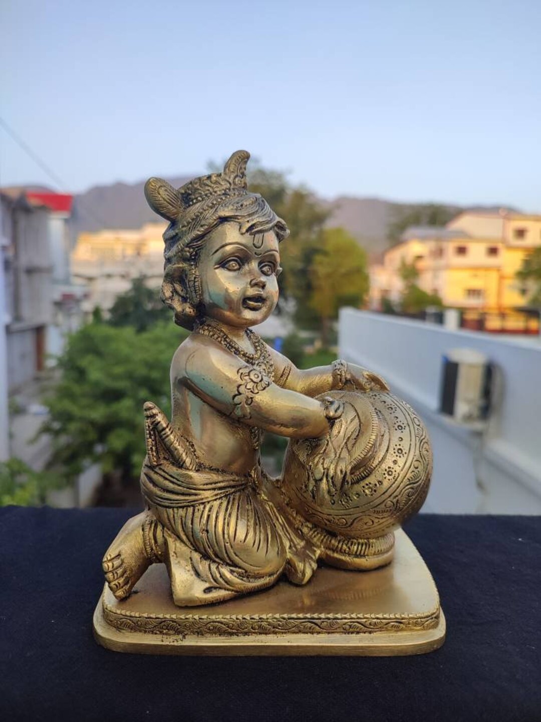Krishna Statue Baby Krishna Statue God of Love Krishna Brass Etsy