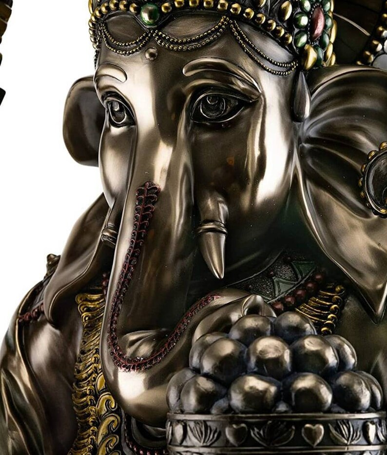 Large Ganesha Statue 18 Inches Sitting Ganesha Idol Etsy