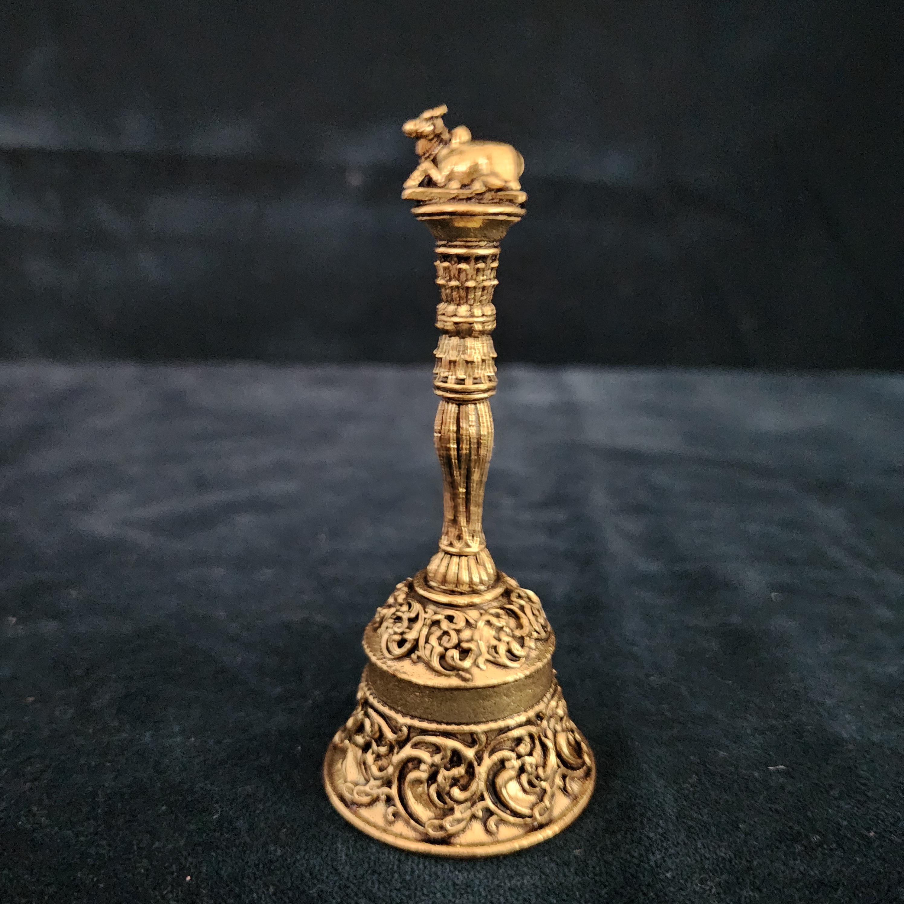 Brass Hanuman Hand Bell | Small Temple Altar Bell - Etsy
