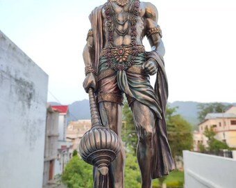 FASHERATI Grote Hanuman Idool Hindoe God van Kracht Bajrangbali