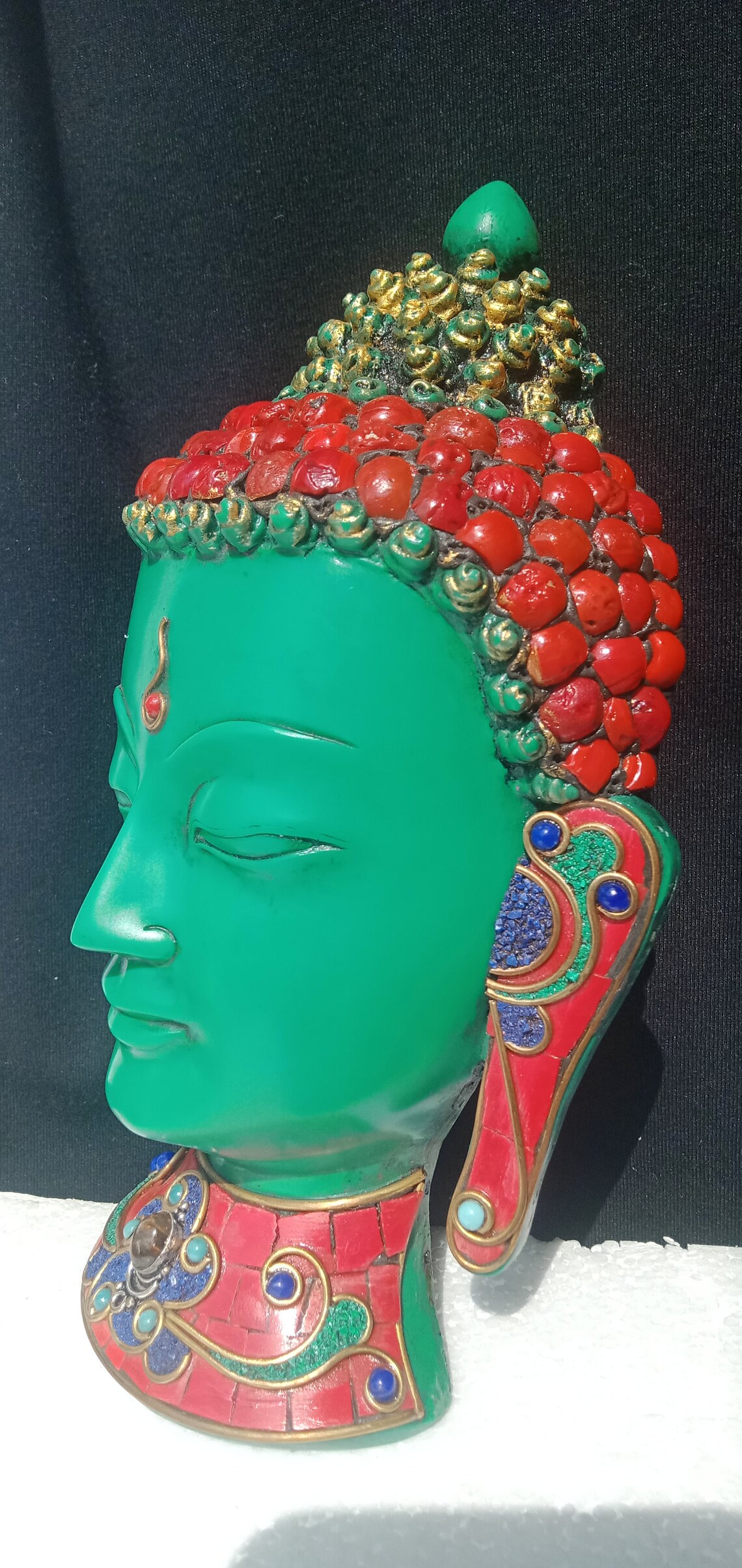 Buddha mask wall hanging buddhist wall hanging 10 Etsy