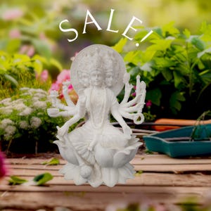 Gayatri Statue - 10.25 inch Goddess Gayatri Statue Devi bharmi , Savitri maa / Devi Vedanta / Religious Spiritual Idol /Brahmani Mother
