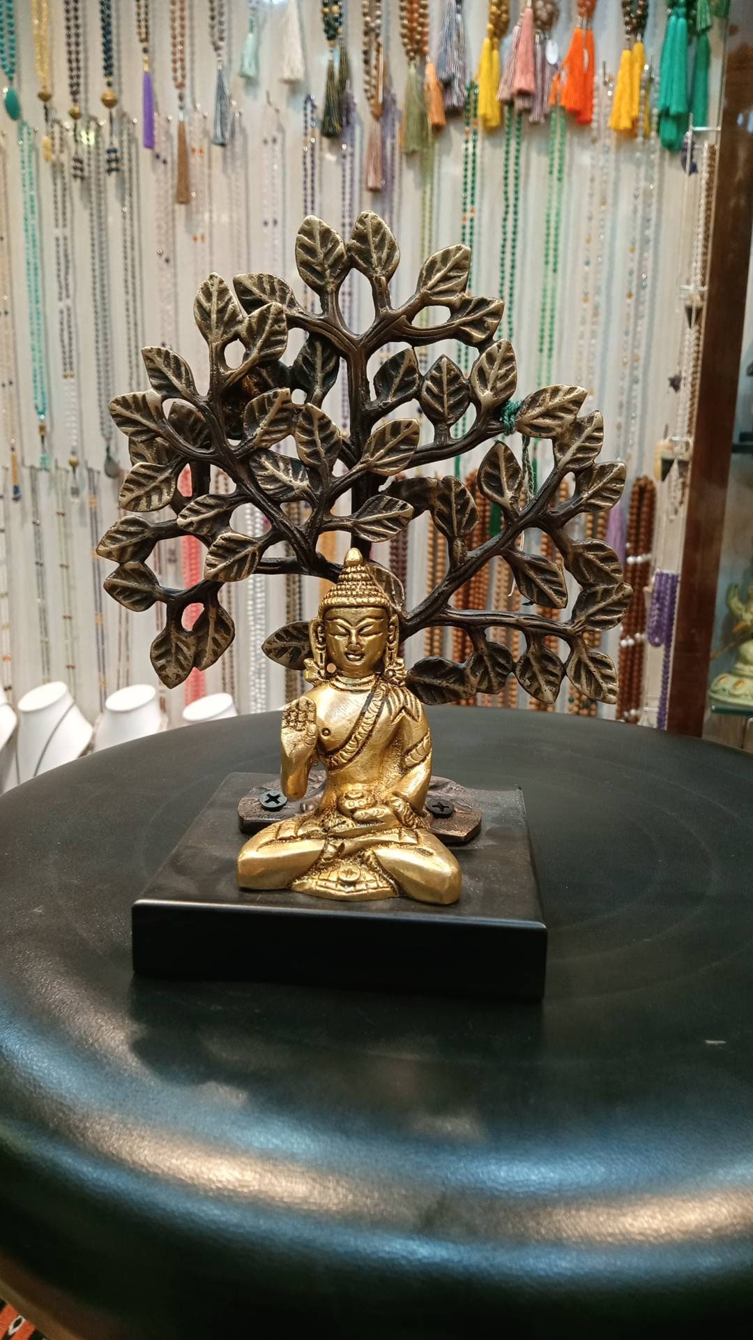 Resoneer Gelukkig is dat Onbevreesd Tree Buddha Statue 6 Inch Brass Boeddhistische God - Etsy België