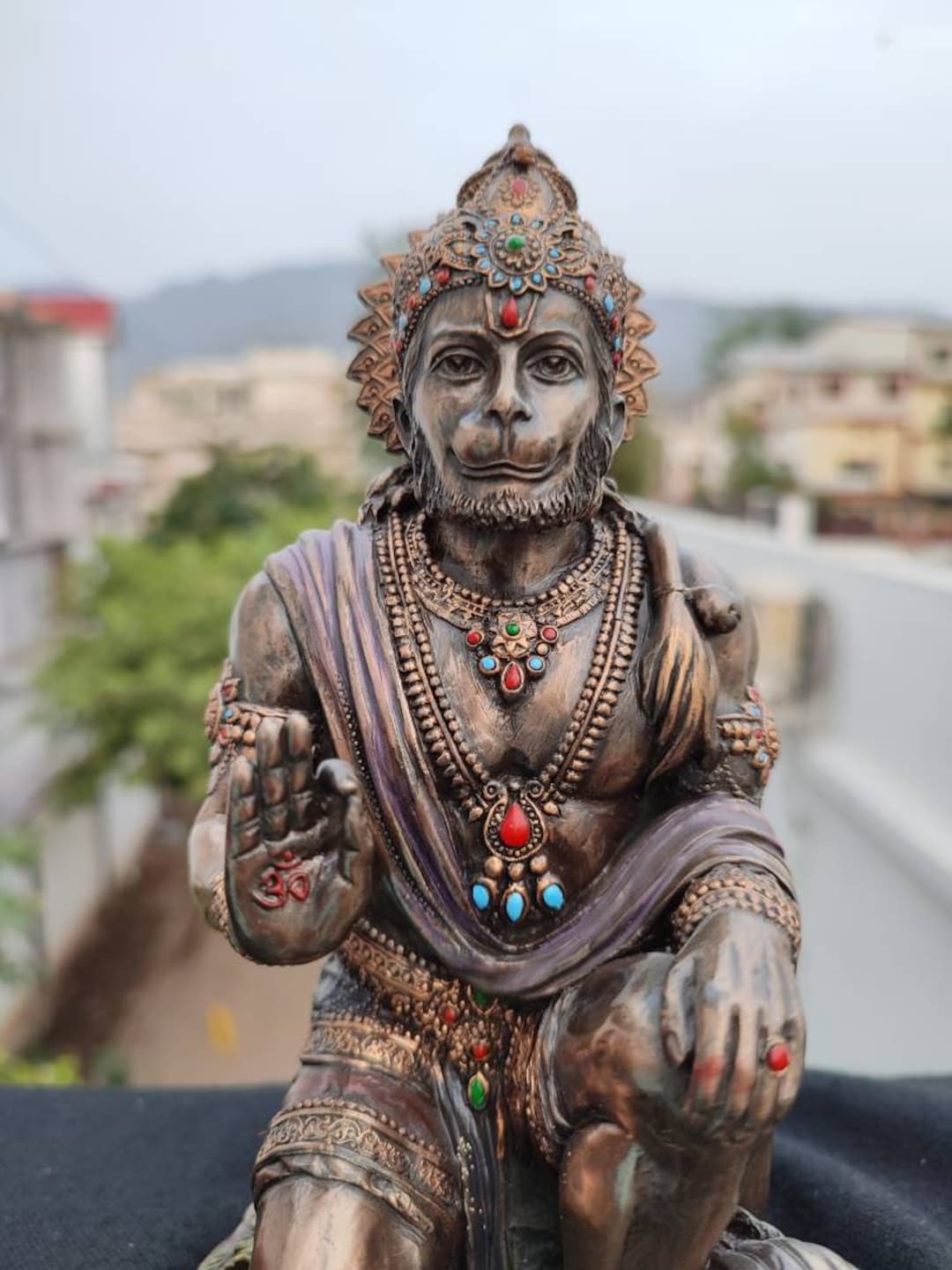 Lord Hanuman Statue 7.4 Bajrangbali Monkey God Ram - Etsy Israel