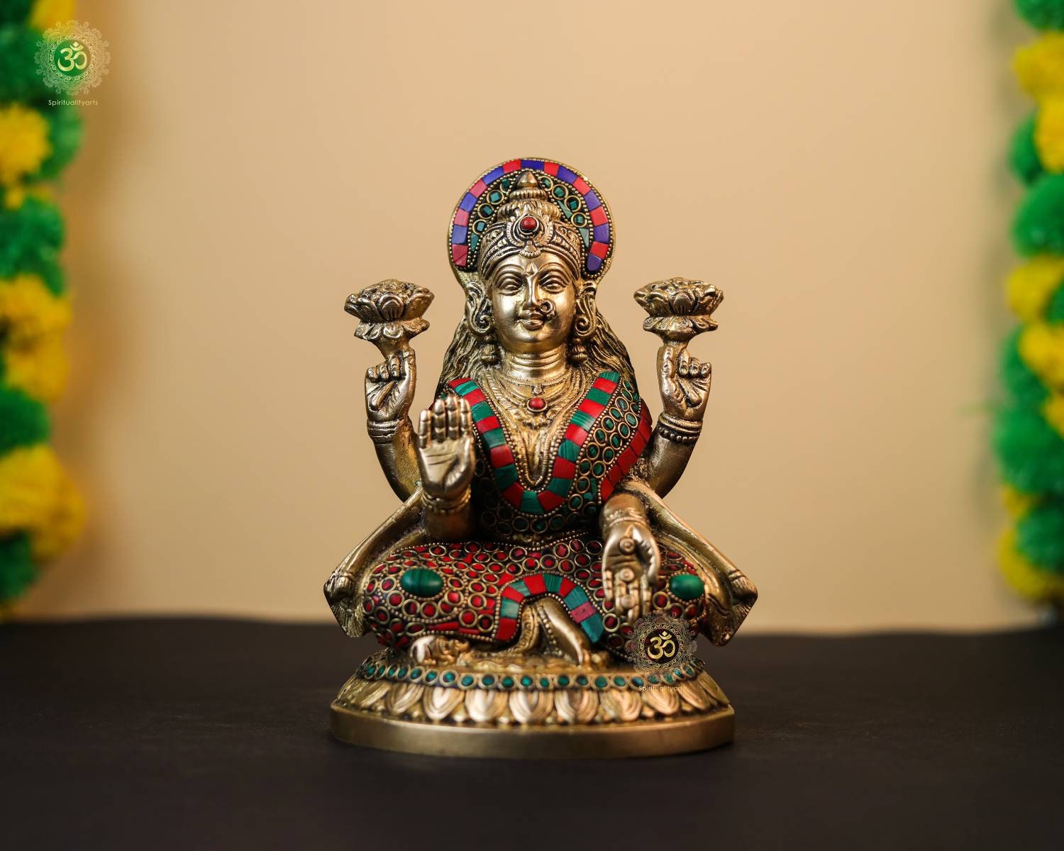 Lakshmi Statue  Inch Brass Laxmi a Hindu Goddess of - Etsy Australia