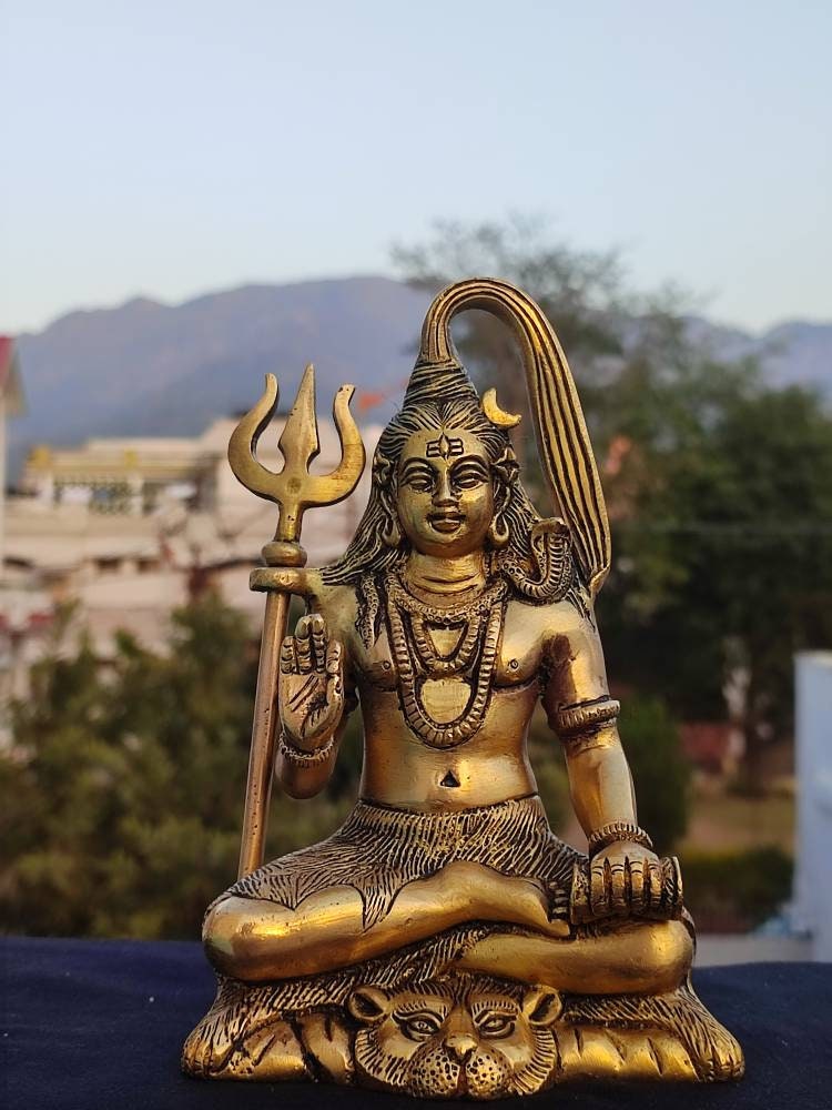 シヴァ神の像：瞑想、ヨガ、芸術のヒンドゥー教の神（7インチ） - Etsy