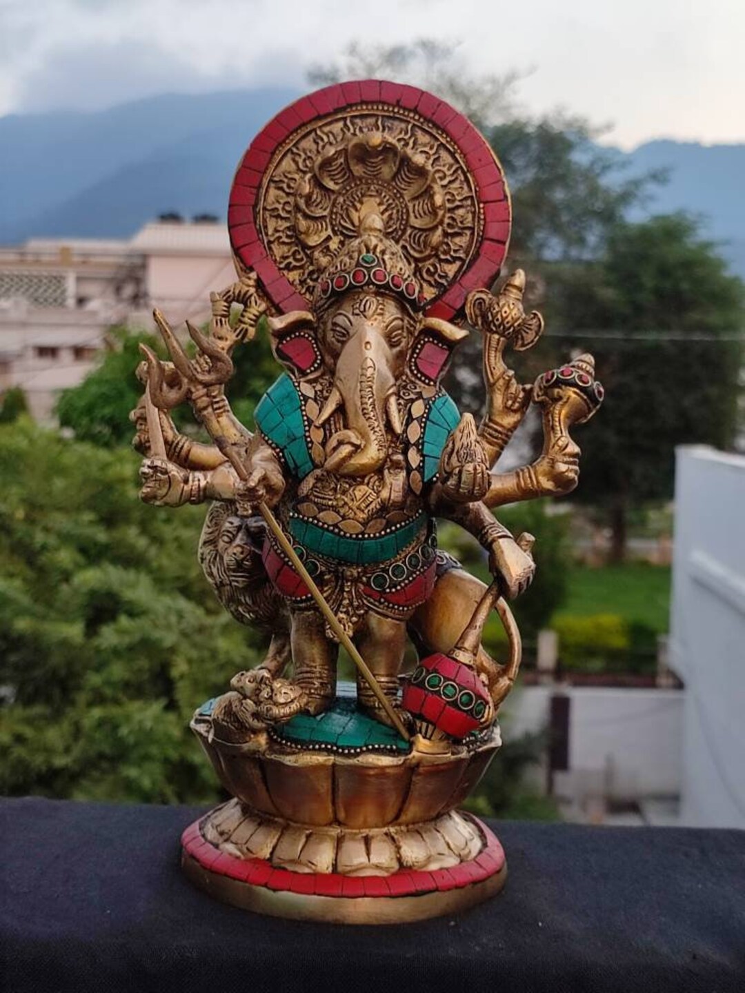 Big Ganesha Statue God Luck God Drishti Ganesha Statue Etsy