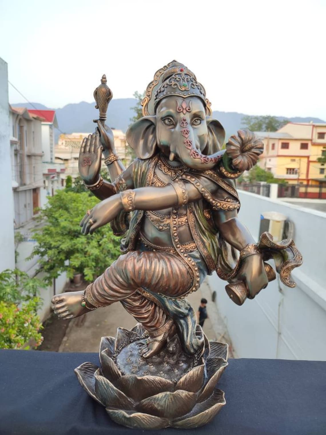 Large Ganesha Statue 18 Inch Dancing Ganesha Idol Etsy UK